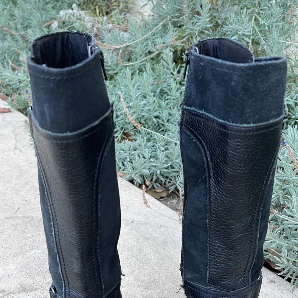 Clarks  Whistle Whey Black Zip up Boot Women's Size 8.5